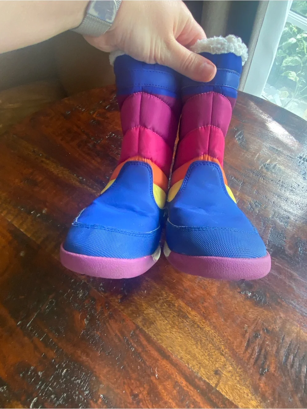 Merrell Kids Alpine Puffer Waterproof Boot youth 4 rainbow waterproof insulation